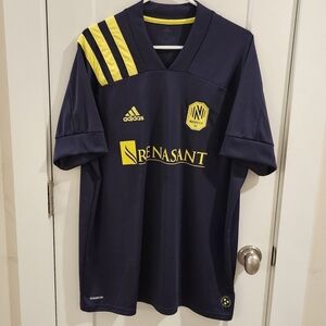 Adidas Aeroready Nashville Soccer Club 2020 Soccer Jersey - Navy & Yellow - XL